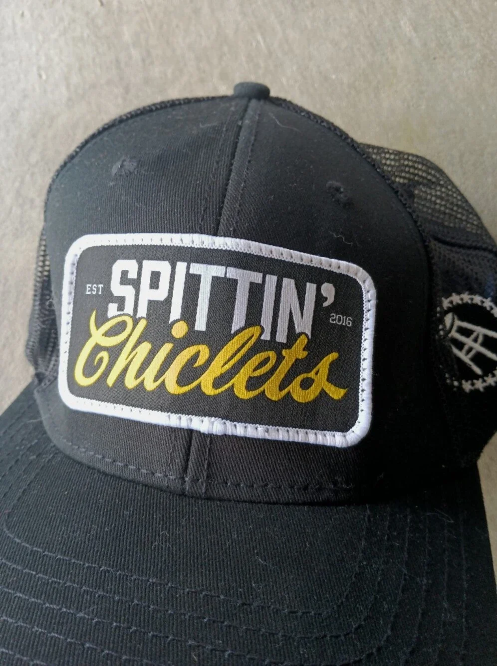 Spittin Chicklets Black Barstool Sports Trucker Hat